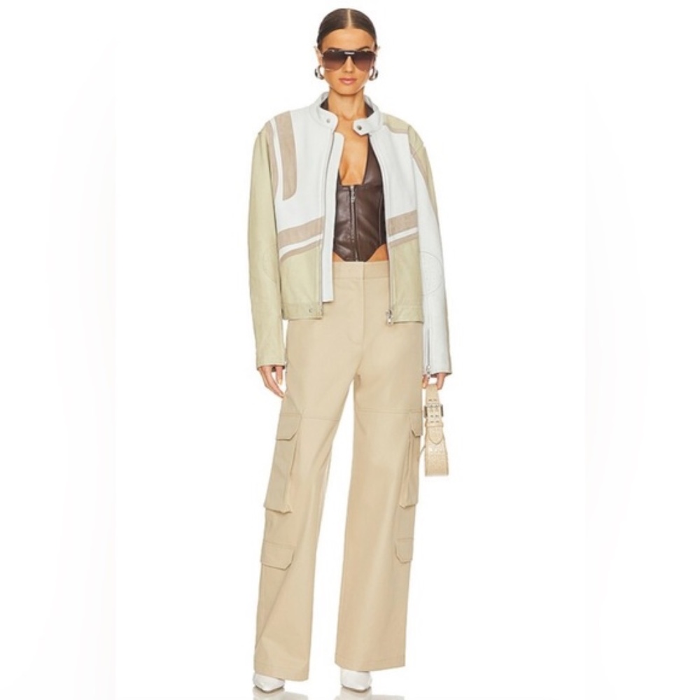 Deadwood Hiro Jacket in White & Beige size 38 NWT - Picture 2 of 11